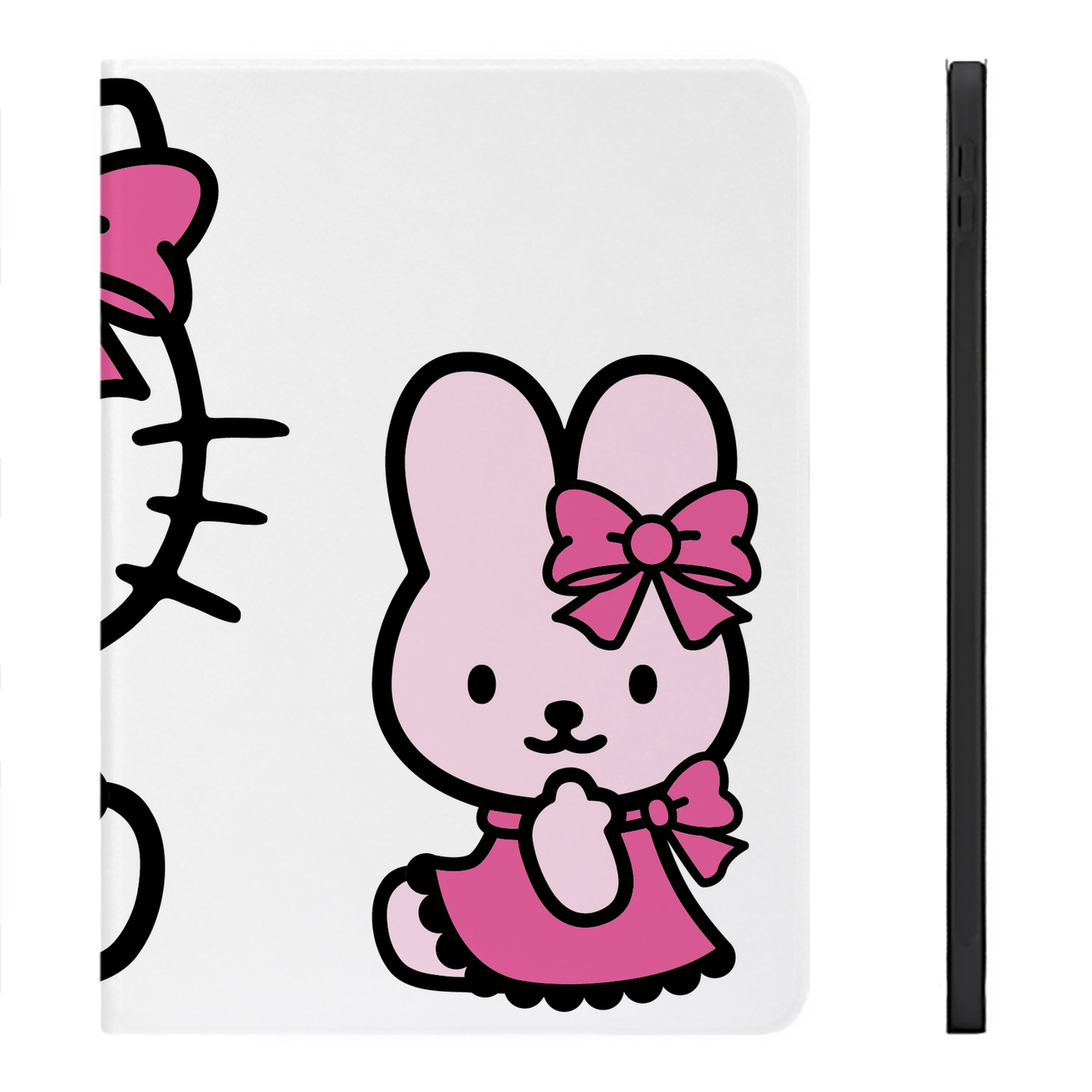（画像用） Hello Kitty ハローキティ IPadケース ペンホルダー付き ブックスタイルデザイン